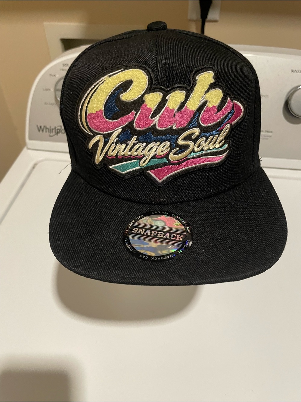NWT Cuh Vintage Soul Branded Chenille Embroidered Snapback